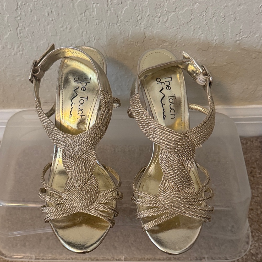 Touch of Nina Elegant Gold Women's Sandals